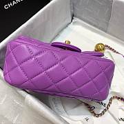 Chanel Mini Flap Bag 17cm purple - 4