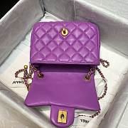 Chanel Mini Flap Bag 17cm purple - 5