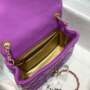 Chanel Mini Flap Bag 17cm purple - 6
