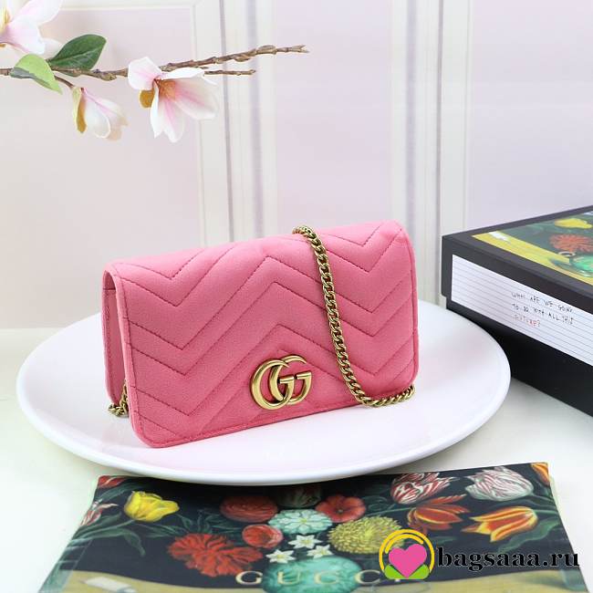 Gucci Marmont Mini bag 488426 Pink - 1