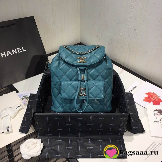 Chanel AS1371 Duma Backpack blue - 1