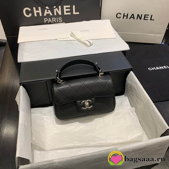 Chanel CF BAG 18CM CAVIAR BLACK - 1