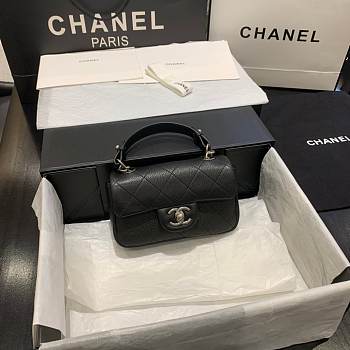 Chanel CF BAG 18CM CAVIAR BLACK