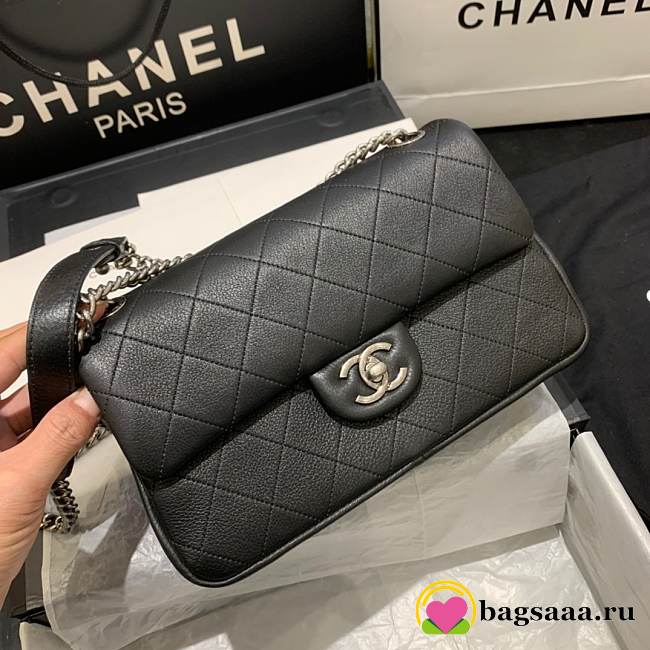Chanel CF BAG CAVIAR 24CM BLACK - 1