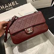 Chanel CF BAG CAVIAR 24CM RED - 1