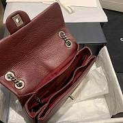 Chanel CF BAG CAVIAR 24CM RED - 4