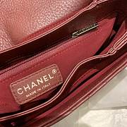 Chanel CF BAG CAVIAR 24CM RED - 6