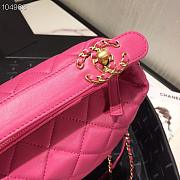 Chanel Lambskin Gold Metal Pink Small Hobo Bag - 2