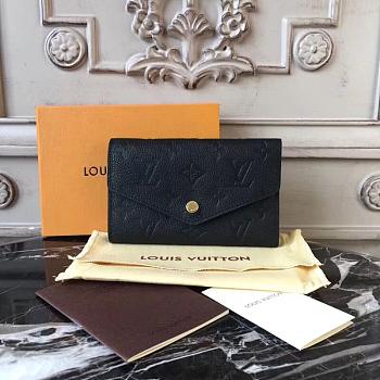 Louis Vuitton Black Compact Curieuse M60568 Wallet