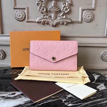 Louis Vuitton Pink Compact Curieuse M60568 Wallet