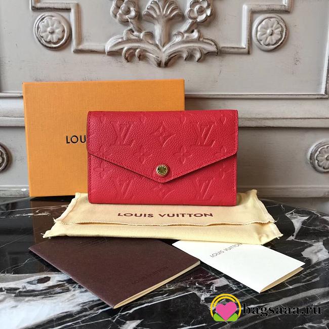 Louis Vuitton Red Compact Curieuse M60568 Wallet - 1