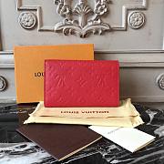 Louis Vuitton Red Compact Curieuse M60568 Wallet - 2