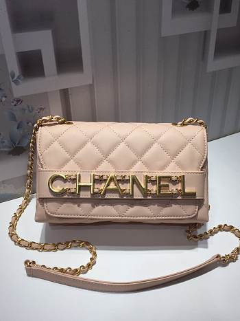 Chanel small flap bag calfskin goldtone metal