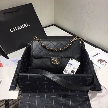 Chanel Small Grained Calfskin Flap Bag AS1459 black
