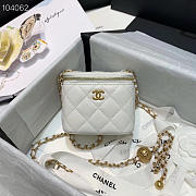 Chanel 2020 SS Cosmetic Bag White - 1