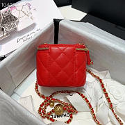 Chanel 2020 SS Cosmetic Bag Red - 6