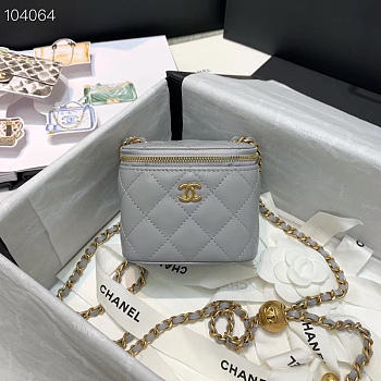 Chanel 2020 SS Cosmetic Bag Gray