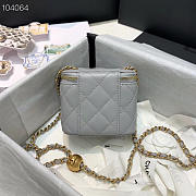 Chanel 2020 SS Cosmetic Bag Gray - 2