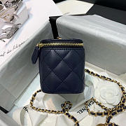 Chanel 2020 SS Cosmetic Bag Navy Blue - 2