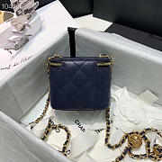 Chanel 2020 SS Cosmetic Bag Navy Blue - 3