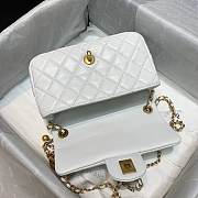 Chanel Flap Bag 20CM White - 5