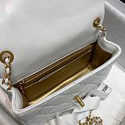 Chanel Flap Bag 20CM White - 6