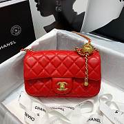 Chanel Flap Bag 20CM Red - 1