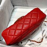 Chanel Flap Bag 20CM Red - 4