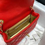Chanel Flap Bag 20CM Red - 6