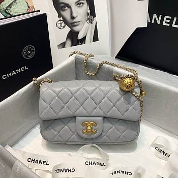 Chanel Flap Bag 20CM Gray