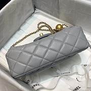 Chanel Flap Bag 20CM Gray - 3