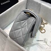 Chanel Flap Bag 20CM Gray - 2