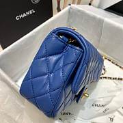 Chanel Flap Bag 20CM Navy Blue - 2