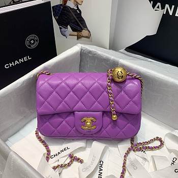 Chanel Flap Bag 20CM Purple