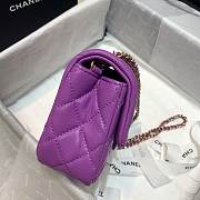 Chanel Flap Bag 20CM Purple - 3