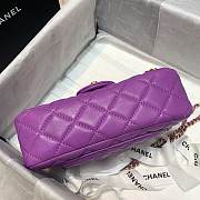Chanel Flap Bag 20CM Purple - 4