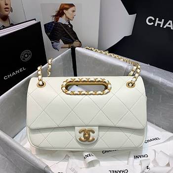 Chanel Small Flap Bag white