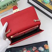 Gucci 510314 Red Leather Interlocking Bag - 4