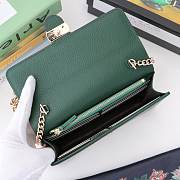 Gucci 510314 green Leather Interlocking Bag - 5
