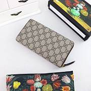 Gucci Vintage GG Supreme zip around wallet 473953 - 4