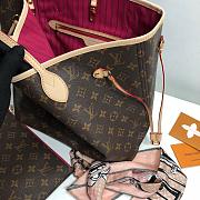 LV Neverfull MM Monogram with rose red M41178 - 4