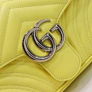 Gucci Marmont matelassé shoulder bag 26cm yellow - 6