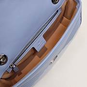Gucci Marmont matelassé shoulder bag 26cm blue - 2