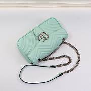 Gucci Marmont matelassé shoulder bag 26cm Green - 3