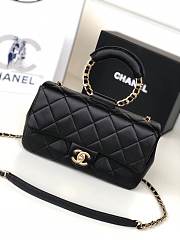 Chanel Flap Bag Lambskin Black 24cm - 1