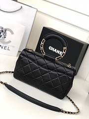 Chanel Flap Bag Lambskin Black 24cm - 6