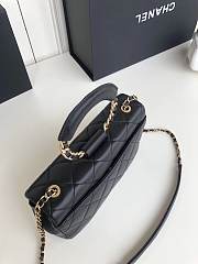 Chanel Flap Bag Lambskin Black 24cm - 5