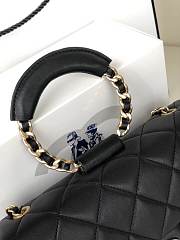 Chanel Flap Bag Lambskin Black 24cm - 3