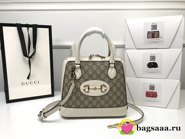 Gucci 1955 Horsebit Top handle bag White - 1