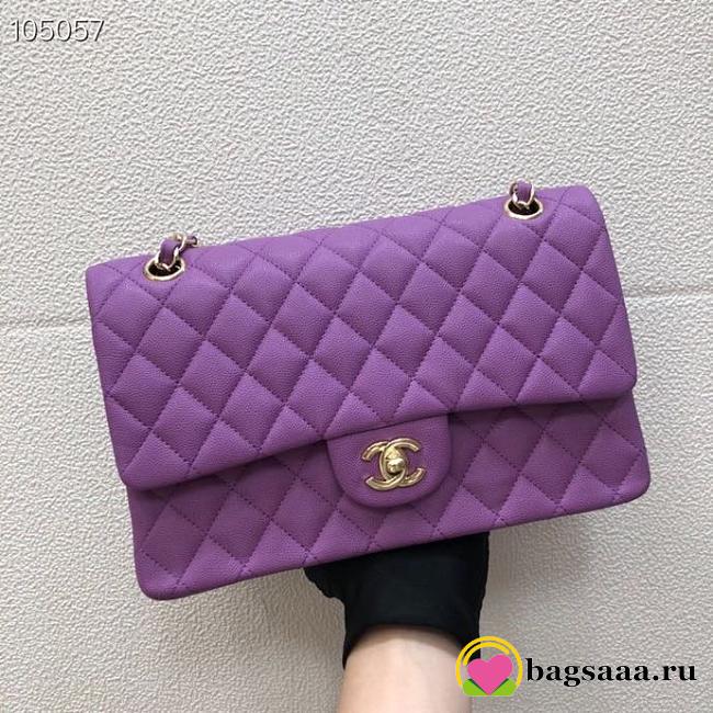 Chanel Caviar Flap bag 25cm Purple - 1